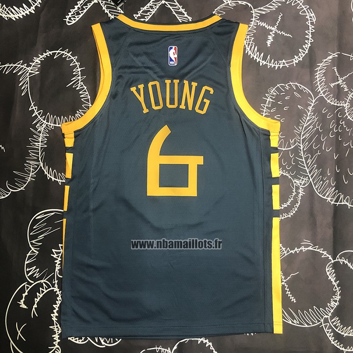 Maillot Golden State Warriors Nick Young NO 6 Ville 2018-19 Bleu